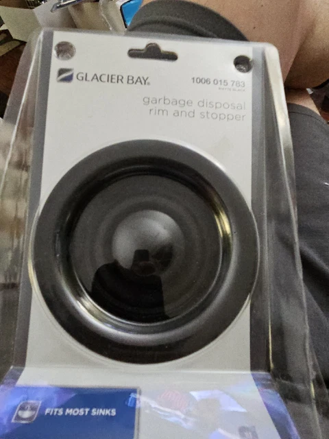 Glacier Bay Garbage Disposal Rim & Stopper in Matte Black