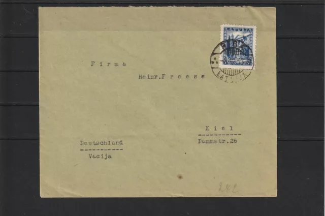 Lettland Brief von Riga nach Kiel, 1936 #1103000