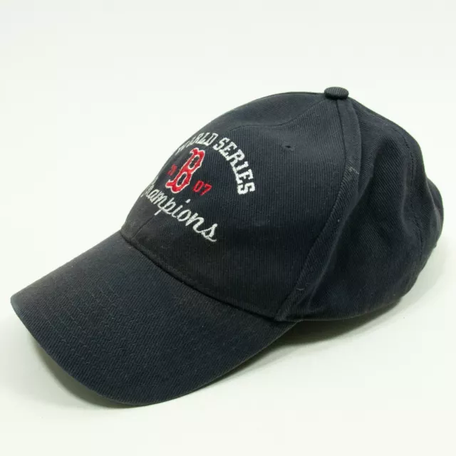 Boston Red Sox Hat Baseball Cap Strapback Blue 2007 World Series Champions