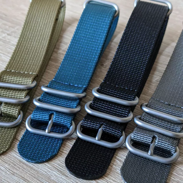 Zulu Nato Watch Strap Nylon Band Military G10 | 18mm 20mm 22mm 24mm