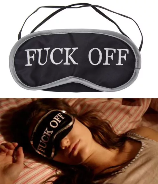 F*CK OFF TV Series Cosplay Sleeping Eye Mask Patch Embroidery Eyeshade Gift