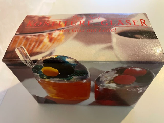 2er Set Konfitüre-Gläser (Acrylglas), Retro, Vintage