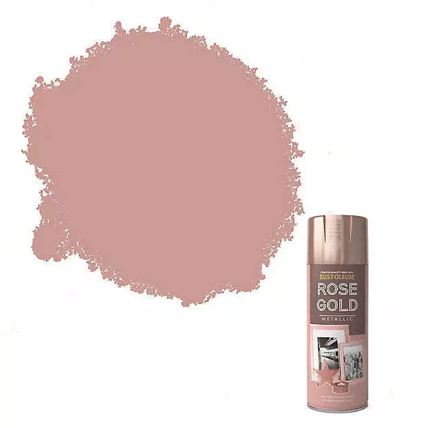 Rust-Oleum Metallic Spray Paint 400ML - Rose Gold