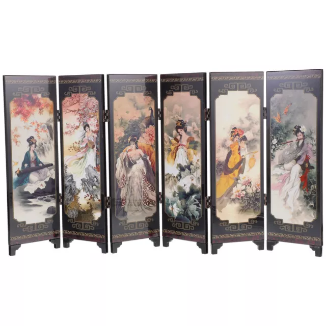 Pantalla plegable de 4 paneles estilo chino pantalla plegable china