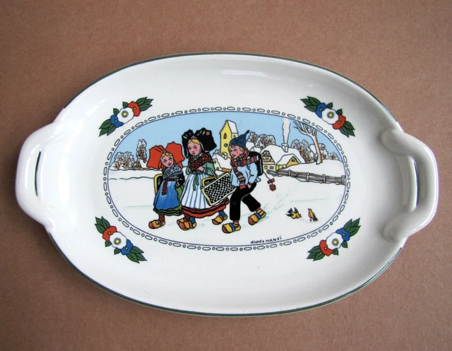 Plat Ovale Villeroy & Boch Vieux Luxembourg 36 Cm - Porcelaine De Qualité, Neuf En Boîte