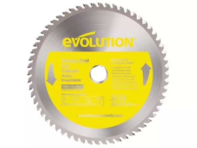 Evolution - Stainless Steel Cutting Circular Saw Blade 230 x 25.4mm x 60T