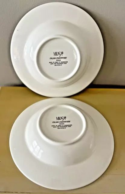 MIKASA Italian Countryside Large Rim Pasta/Soup Bowl Ivory DD900 _3 Sets Avail 2