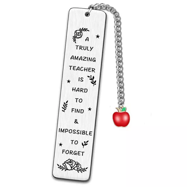 A Truly Amazing Teacher - Stainless Steel Bookmarks with Chain