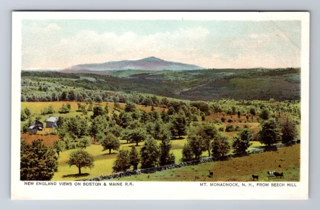 Beech Hill NH-New Hampshire, Mt. Monadnock, Vintage Souvenir Postcard