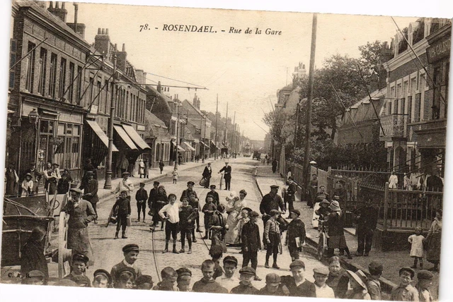 CPA ROSENAEL - RUE de LA GARE (193355)