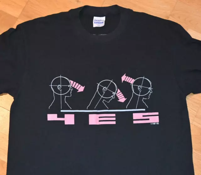 *1980's YES* vtg concert 1987 TOUR tee t-shirt (M/L) Prog-Rock Jon Anderson