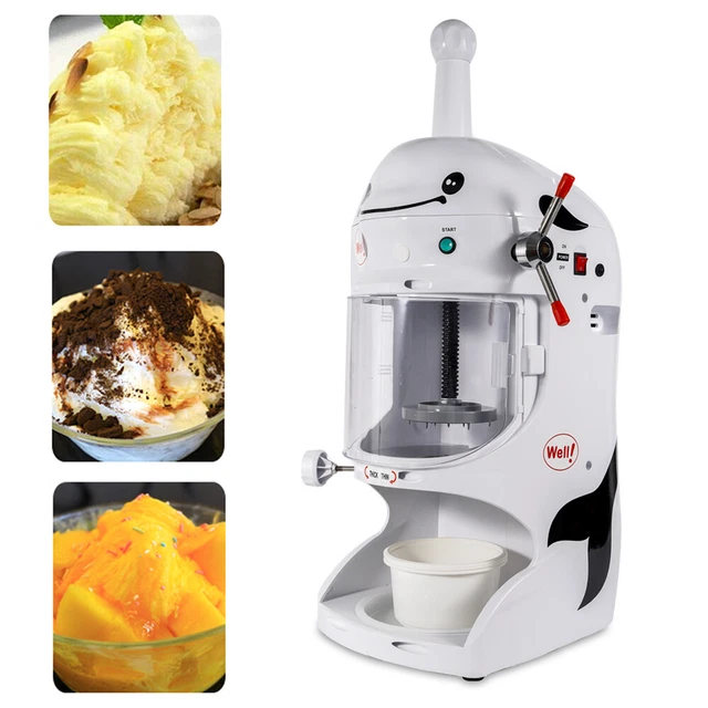 Ice Cub Shaved Ice Machine Commercial Ice Shaver Snow Cone Maker Premium 350W