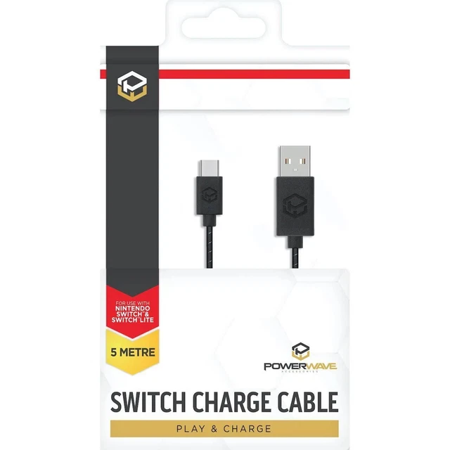 Powerwave 5m Charge Cable for Nintendo Switch
