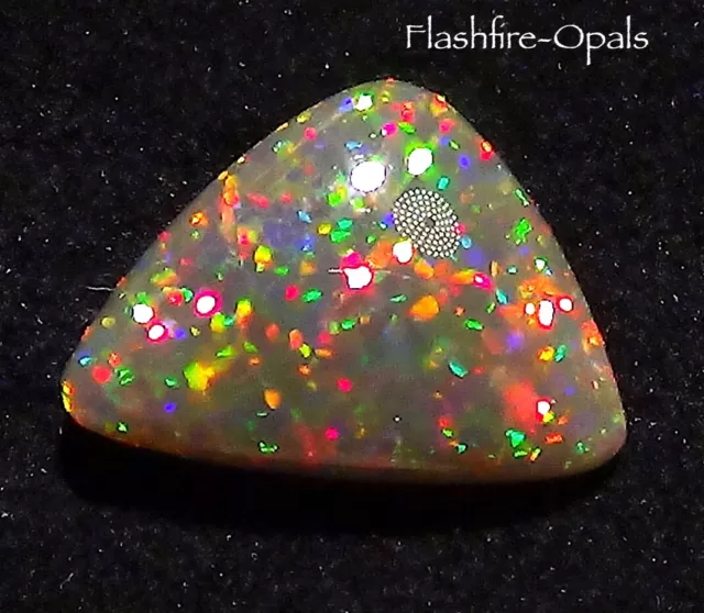 6,64ct.!! BLACK GEM WELO OPAL BRILLIANT+ ROT/GOLD-GRÜN  VIDEO FLASHFIRE-OPALS