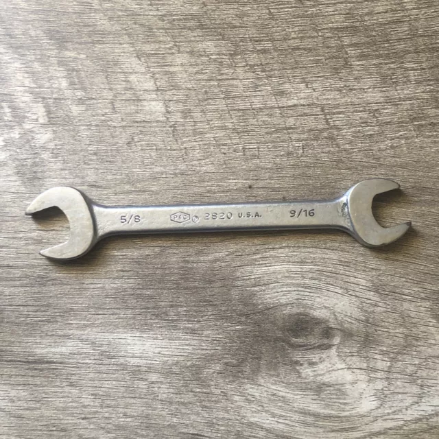 Plomb, P&C TOOLS 2820 Open End Wrench 5/8” X 9/16” Vintage