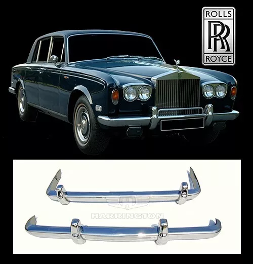 Brand new Rolls Royce Silver Shadow 1 (Saloon, Corniche) stainless steel bumpers