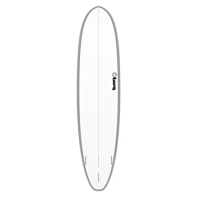 Surfboard TORQ Epoxy TET 8.2 V+ Funboard Gray Rail Mini Malibu 2