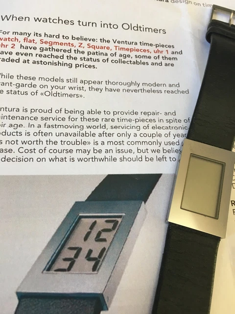 VERY RARE VENTURA Watch Fleming Bo Hansen Design - Limited edition