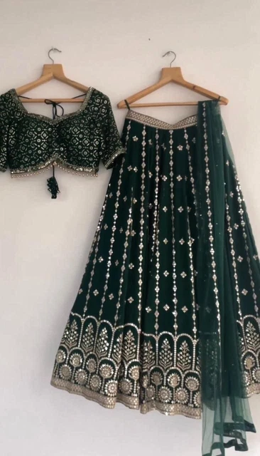 Wedding Ethnic Bridal Indian Pakistani Formal Wear Saree Bollywood Lehenga Choli