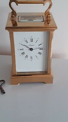 Angelus Swiss 11 jewel Large cased, top quality, heavy  8-day  carriage clock.