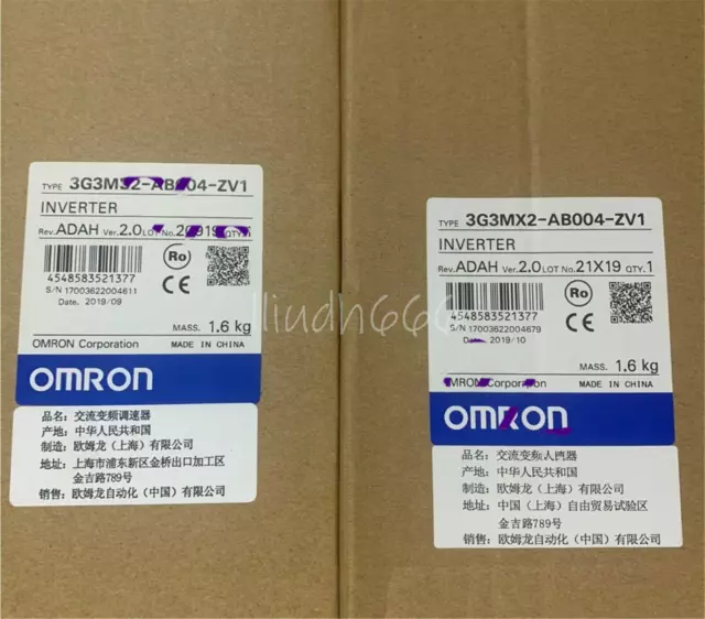1PC New OMRON 3G3MX2-AB004-ZV1 frequency converter