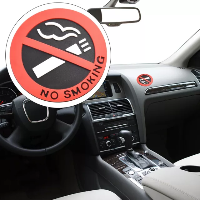 Say No to Smoking with Car Interior Stickers Clear Message Effective Results