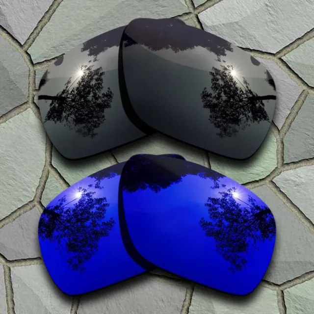 Grey Black&Violet Blue Polarized Lenses Replacement For-Oakley Dispatch 1