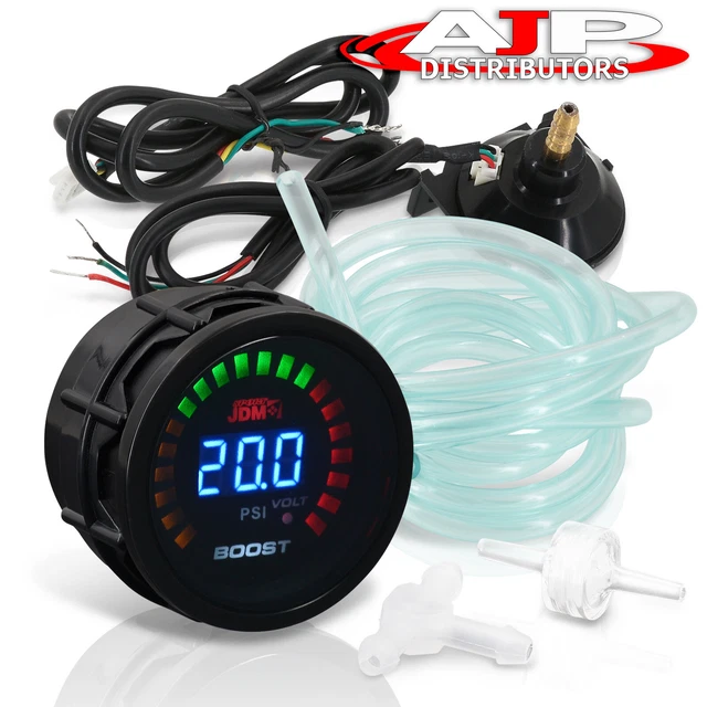 2" Digital JDM Blue LED Turbo Boost Volt 52MM Car PSI Gauge Meter For Mazda