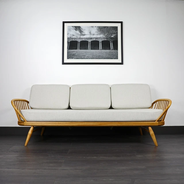 Linen Blend Replacement Cushions for Ercol 355 Daybed/Studio Couch in Ivory