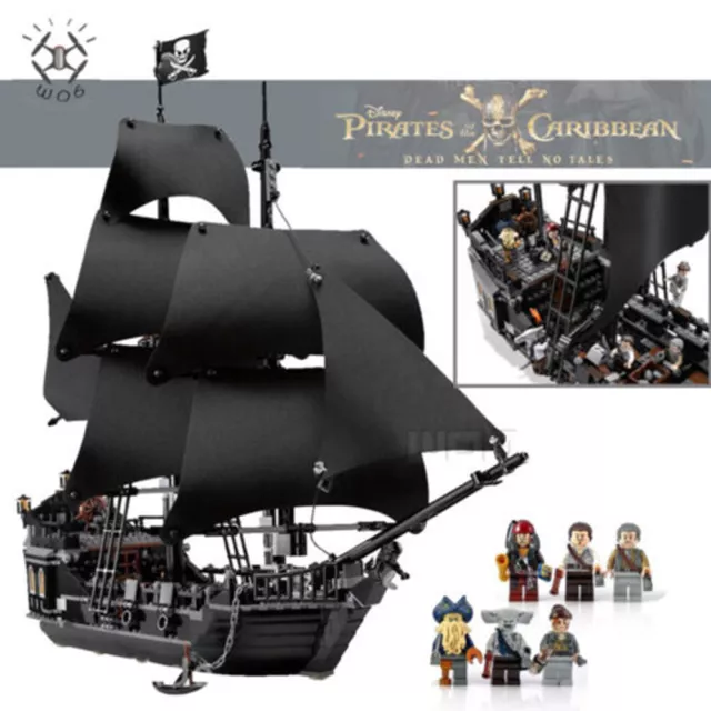 Black Pearl Ship 16006 Pirates of The Caribbean Jack Schiff Building Block 804Pc