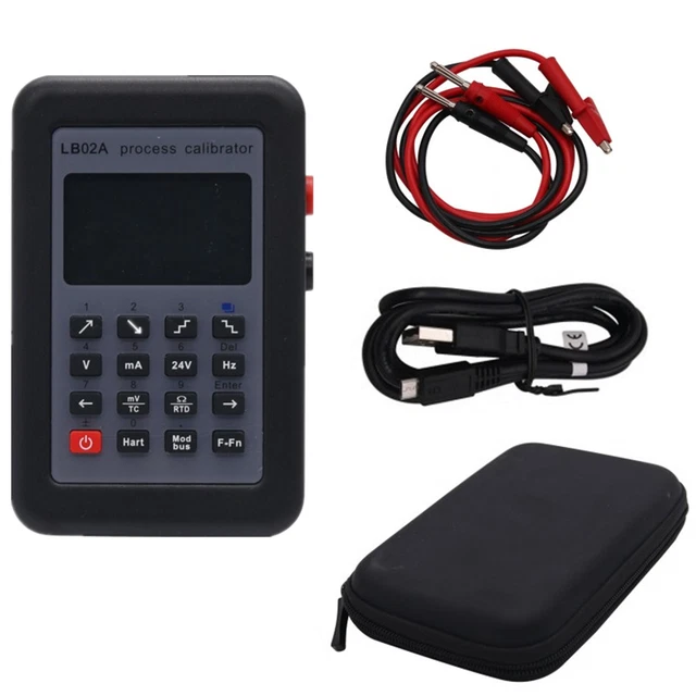 2A USB Kabel Process Kalibrator 4 Pptc 2200mAH 0.025 %± 1/2 Ziffer 120x76x30mm