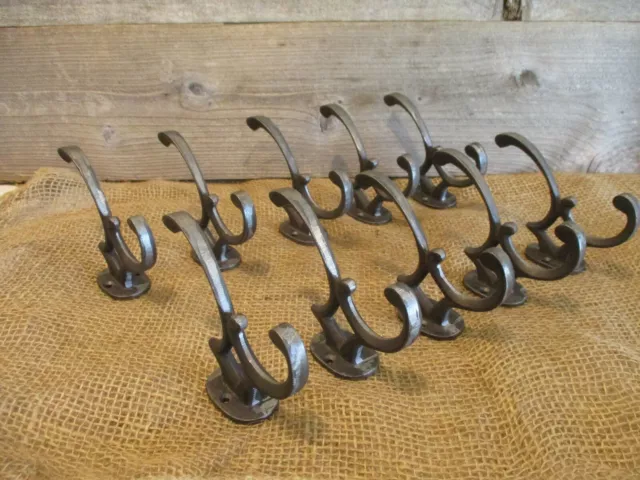 10 Edwardian Hooks Coat Hat Rack New Vintage Look Victorian Metal Iron Storage