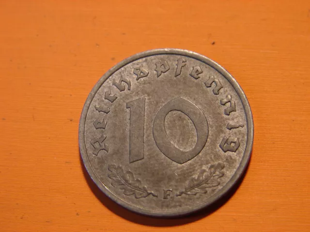 Allemagne. Iii Eme Reich.1O Reichspfennig 1941.F. Stuttgart.