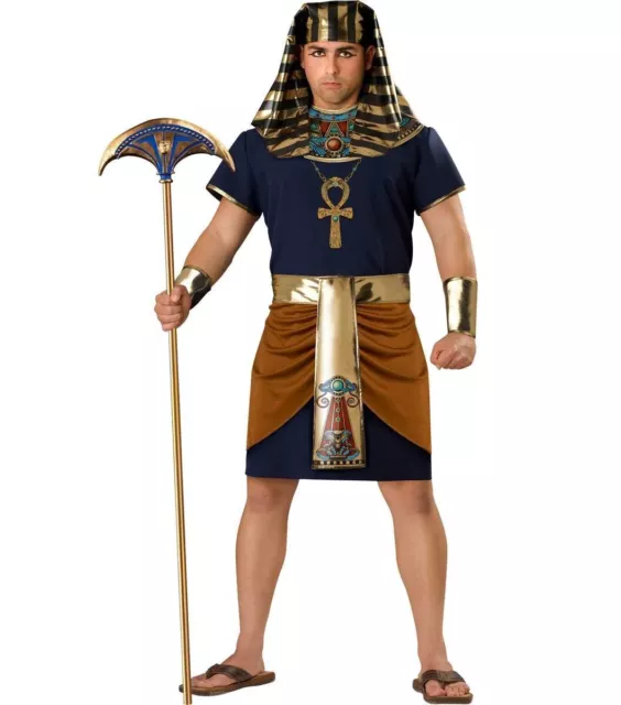 C869IC Pharaoh Mens Egyptian King Halloween Fancy Dress Adult Costume 2