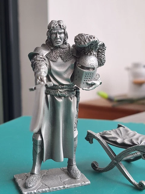 Figurine Les Étains Du Graal - Chevalier Teutonique + Boîte - Moyen Âge