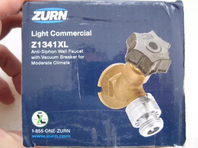 Babera de manguera de grifo exterior Zurn Z1341XL con conexión de soldadura 1/2 x 3/4 - sin plomo 2