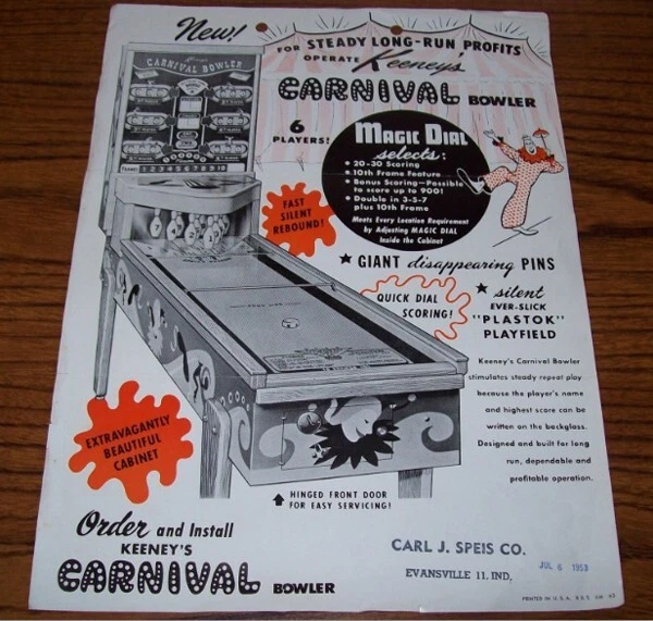 Puck Bowler KEENEY'S anni 50