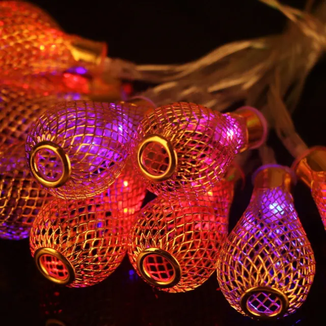 Corda led LED metallo gocciolamento luci corda patio matrimonio festa luce natalizia Regno Unito