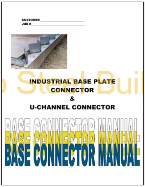 Duro Steel Industrial Base Plate Metal Arch Building Foundation Connector Manual