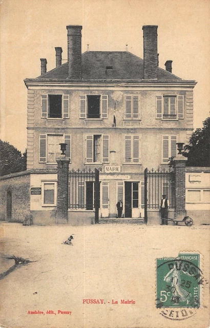 Cpa 91 Pussay La Mairie