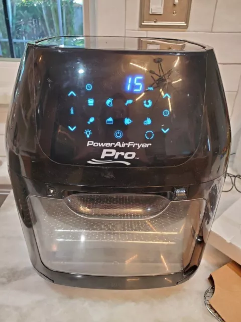 Power Air Fryer Oven Pro Deluxe 6 QT 7-in-One Dehydrator Rotisserie 1700W