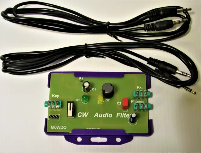 Morse Code Key and Noise Filter  for Ham Transceivers ASSEMBLED