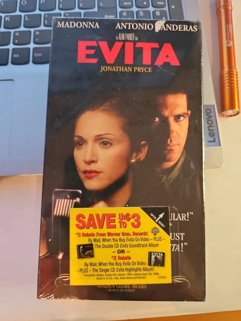 EVITA ( VHS , 1996 ) - Brand New Factory Sealed - £7.24 - PicClick UK