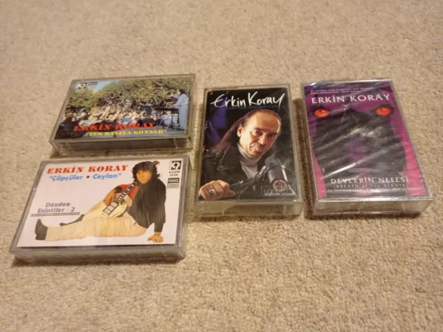 Erkin Koray - Turkish Rock legend Original 4x Cassettes lot