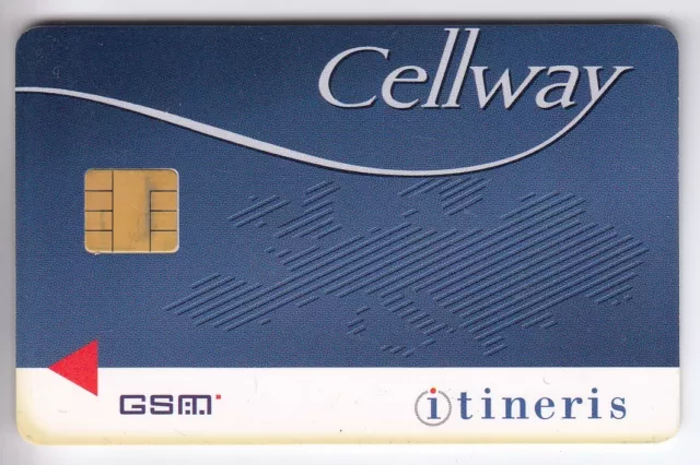 Telecarte Gsm Sim Collector .. France Ft Itineris Cellway +N° Puce Neuve