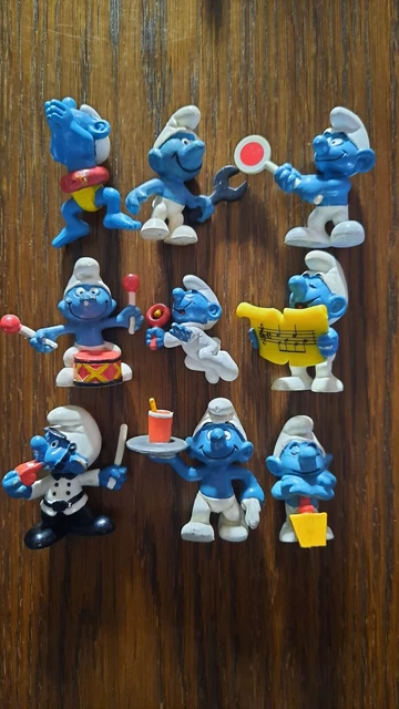 lot figurines schtroumpfs schleich #3