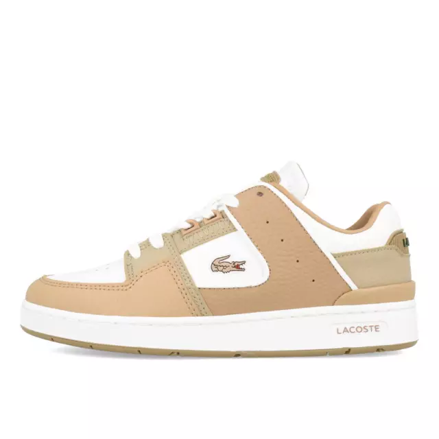 Lacoste Court Cage 223 2 SFA Damen White Brown Schuhe Sneaker Weiß Braun