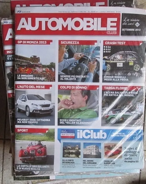 Rivista "AUTOMOBILE club" 74 riviste dal dicembre 2005 a dicembre 2012