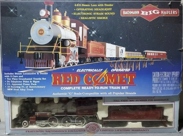 Bachmann Big Hauler Red Comet G Scale Starter Set  90012 Train Set