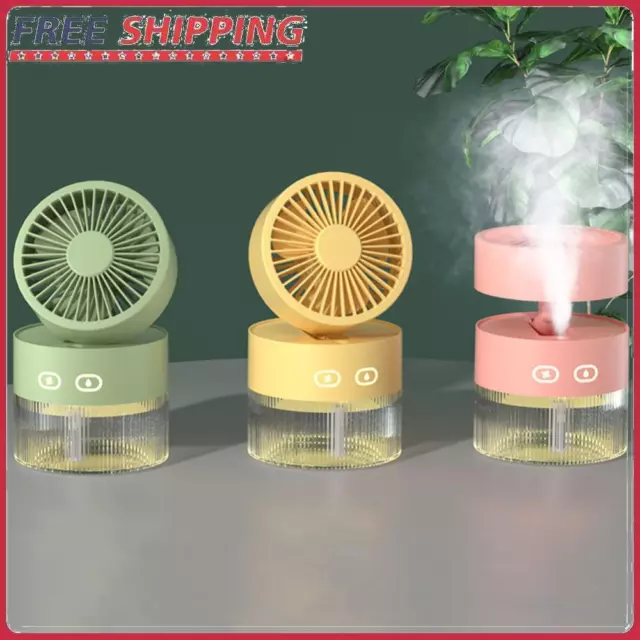 Air Humidification Spray Fan Foldable Humidifier Desktop Fan Mute Summer Cooling